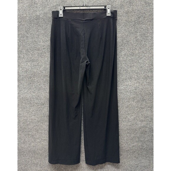 Eileen Fisher Stretch Crepe Pants Womens XS Black Pull On Wide Leg Relaxed - Picture 5 of 10